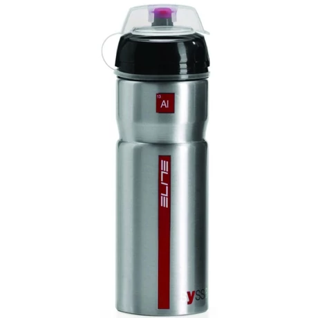 Elite Syssa alumínium kulacs 750 ml csavaros, védőkupakkal, ezüst