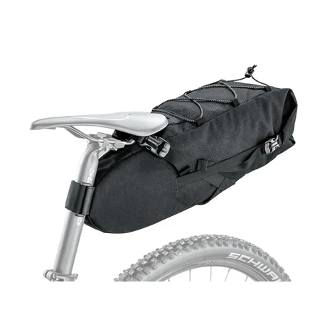 Topeak Backloader vízálló bikepacking nyeregtáska, 10L, tépőzáras, fekete