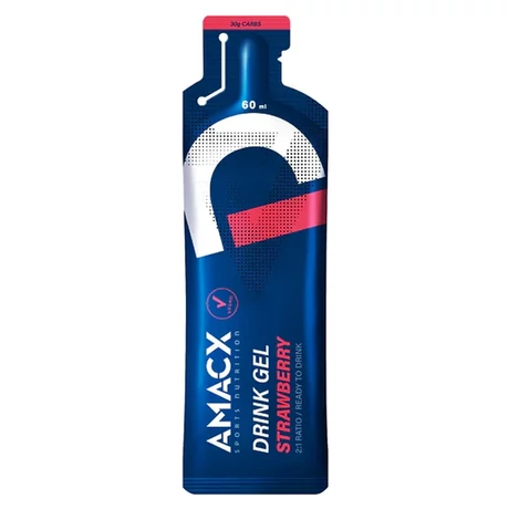 Amacx Drink Gel Strawberry zselé (gél), 60ml, 1db, eper ízű