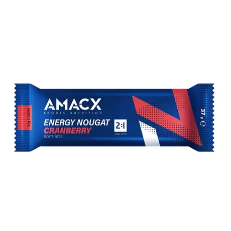 Amacx Energy Nougat Cranberry energia szelet, 37g, 1db, vörösáfonya ízű