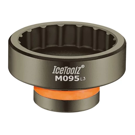 IceToolz M095 integrált középcsapágy kihajtó szerszám Shimano XTR-hez, SM-BB9000-hez, légkulcshoz, 39 mm