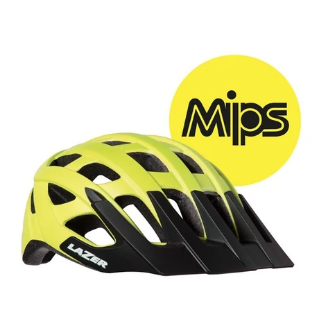 Lazer Roller Mips 2020 MTB bukósisak, unisex, S-es méret (52-56 cm), neon sárga