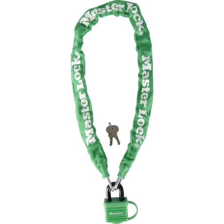 Master Lock 8390 láncos lakat, 90cm x 6mm, zöld