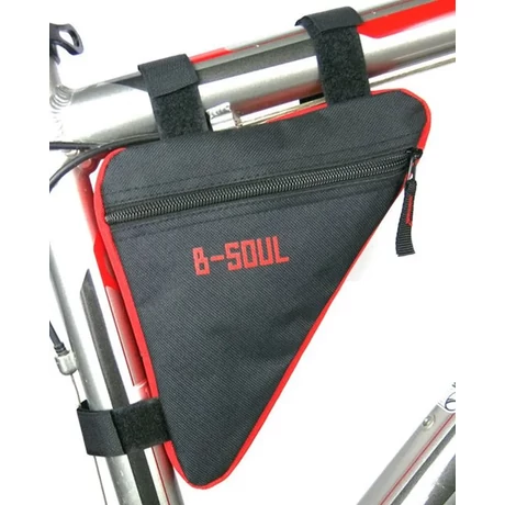 Spyral B-Soul Start háromszög váztáska, 18x18x3,5 cm, 1 részes, fekete-piros