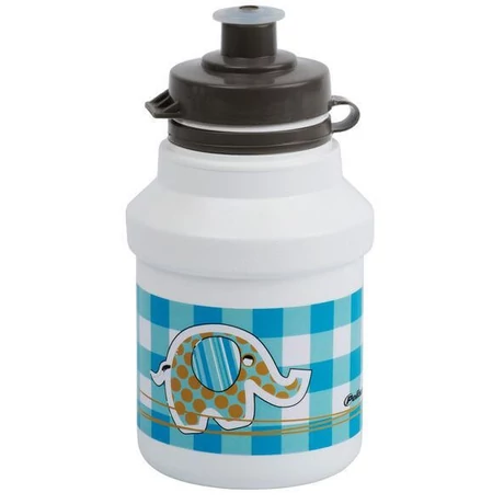 Polisport Junior P3 Elephant gyerek kulacs, 300 ml, pattintós, fehér