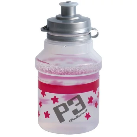 Polisport Junior P3 Star gyerek kulacs, 300 ml, pattintós, átlátszó