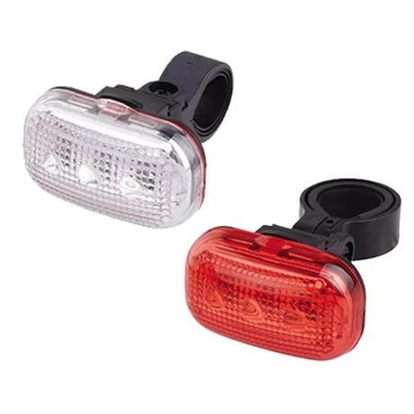 Jing Yi JY-124-289 3 LED elemes lámpa szett, ( első és hátsó), elemekkel