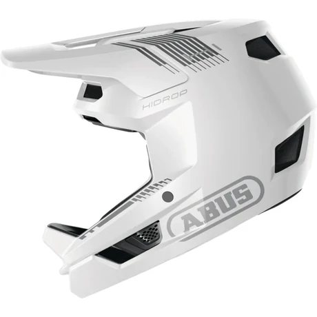 Abus HiDrop fullface DH bukósisak L-es (59-60 cm), fényes fehér (alpine white)