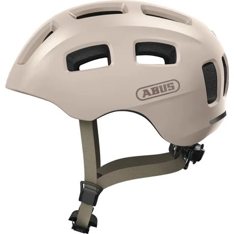 Abus Youn-I 2.0 gyerek bukósisak, LED világítással, M-es méret (52-57 cm), bézs (pezsgőszínű)