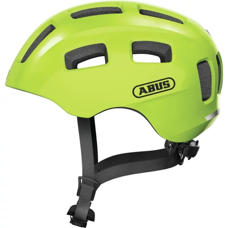 Abus Youn-I 2.0 gyerek bukósisak, LED világítással, S-es méret (48-54 cm), neonsárga