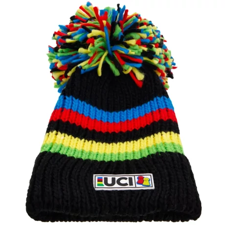 Santini Big Bobble UCI sapka, fekete - szivárványszínű