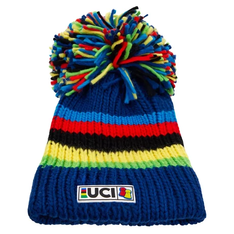 Santini Big Bobble UCI sapka, kék - szivárványszínű