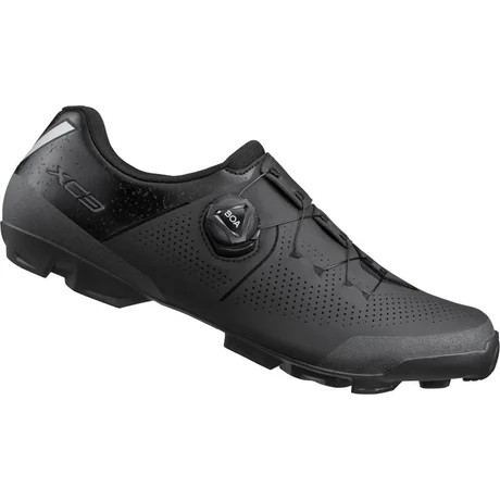 Shimano SH-XC302 Wide MTB SPD kerékpáros cipő, széles, fekete, 43-as