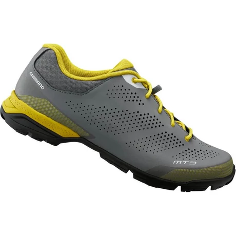Shimano SH-MT301 MTB SPD trekking/túra kerékpáros cipő, fűzős, szürke, 42-es