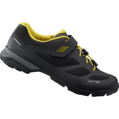 Shimano SH-MT501 MTB SPD trekking/túra kerékpáros cipő, fűzős, fekete, 42-es