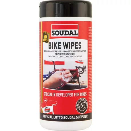 Soudal Bike Wipes nedves törlőkendő, 50 db