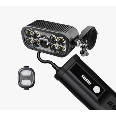 Ravemen XR6000 USB-ről tölthető LED-es első lámpa, 6000 lumen, fekete
