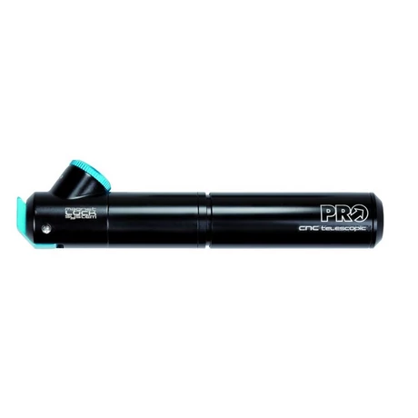 PRO Team Minipump Telescopic alumínium minipumpa, 11 bar, minden szeleptípushoz, fekete