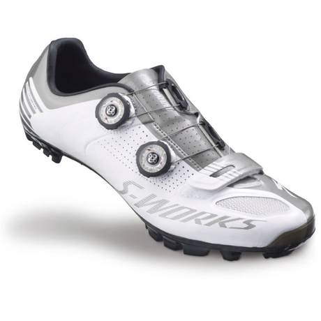 Specialized S-Works XC MTB SPD kerékpáros cipő, fehér-ezüst, 42,5-es