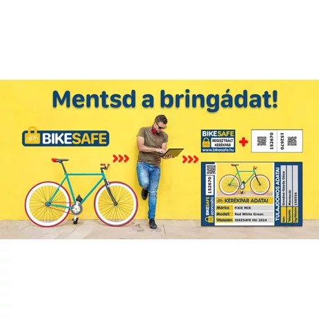 BikeSafe Regisztrációs kártya (kupon)
