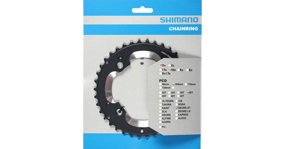 Jeu De Plateaux Shimano Deore XT FC-M785 - 38/26 Dents, 2x10 Vitesses - Neuf Pour VTT