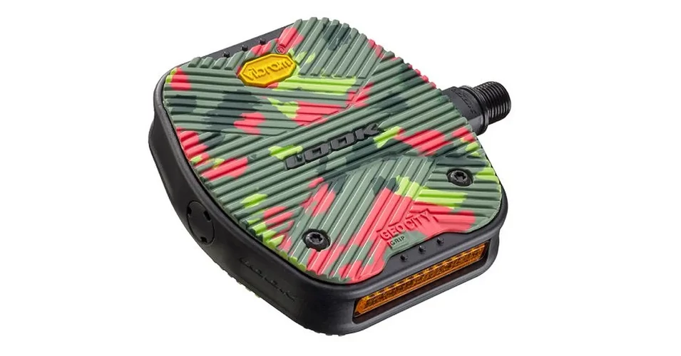 Pédales Plateforme Look Geo Trail Grip – 9/16'' – VTT/Ville – Vibram – Lime
