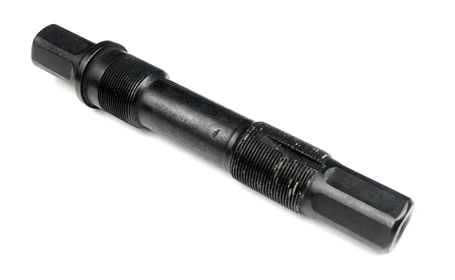 Hauser MX6 BMX középcsapágy tengely, 153,5 mm, acél, fekete