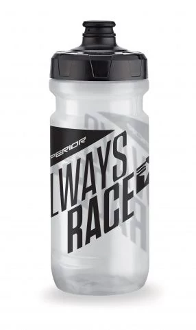 Superior műanyag kulacs, 600 ml, csavaros, átlátszó-fekete