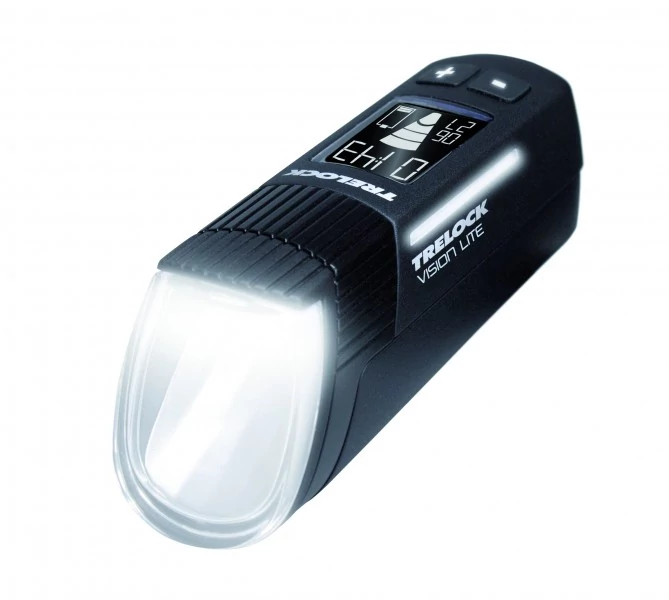 Trelock LS 660 i-GO Vision Lite USB-ről tölthető LED lámpa, első, fekete