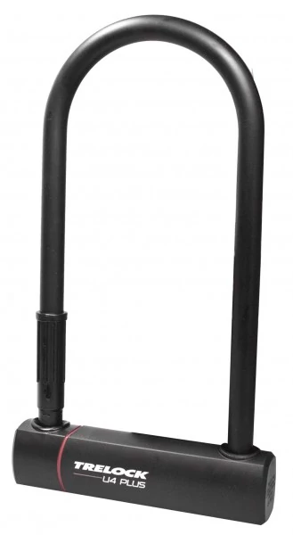 Trelock U4 Plus U-lakat 230x108x14 mm, vázkonzollal, fekete