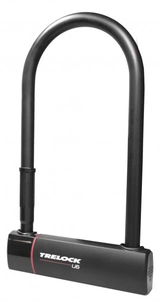 Trelock U6 U-lakat, 300x108x16 mm, vázkonzollal, fekete