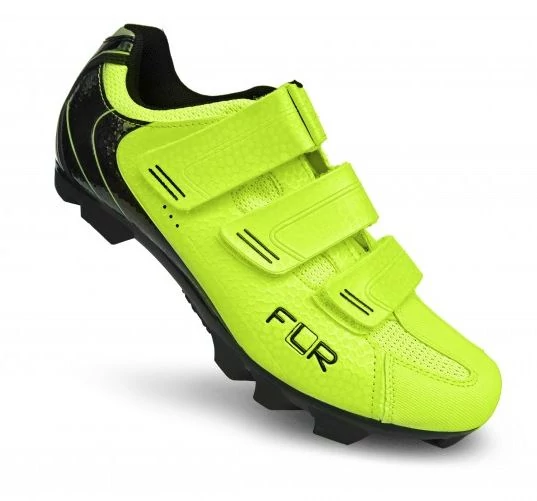 FLR F-55 III MTB kerékpáros cipő, SPD, neon sárga, 38-as
