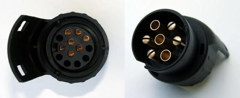 Menabo vonóhorog csatlakozó adapter, 13 pólusról 7 pólusra
