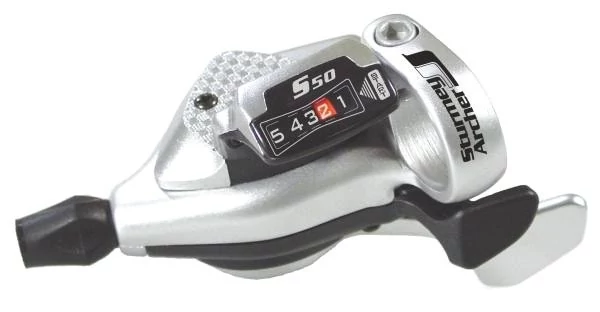 Sturmey Archer DLS52 HSJ958 rapidfire váltókar agyváltóhoz, csak jobb, 5s, ezüst