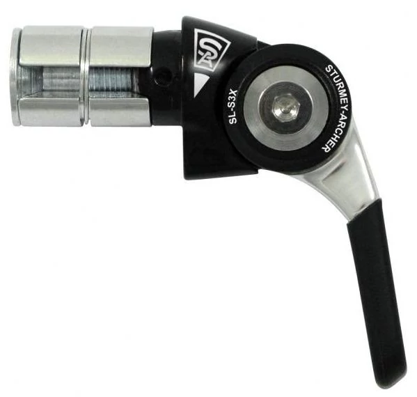Sturmey Archer SLS3X B kormányvégbe rögzíthető váltókar agyváltóhoz, 3s, fekete-ezüst