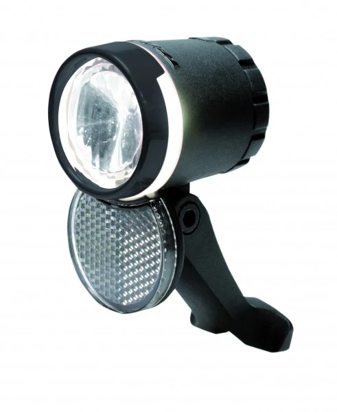 Trelock LS 233 BIKE-i Veo 20 dinamós LED első lámpa, kapcsolóval, állófény funkcióval, fekete