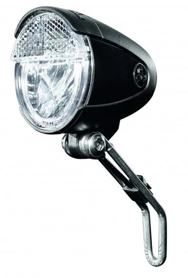 Trelock LS 583 BIKE-i Retro dinamós LED első lámpa, kapcsolóval, állófény funkcióval, fekete