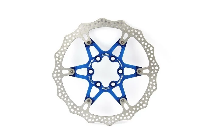 a2Z ATD alu küllős féktárcsa, 6 csavaros, 160 mm, kék