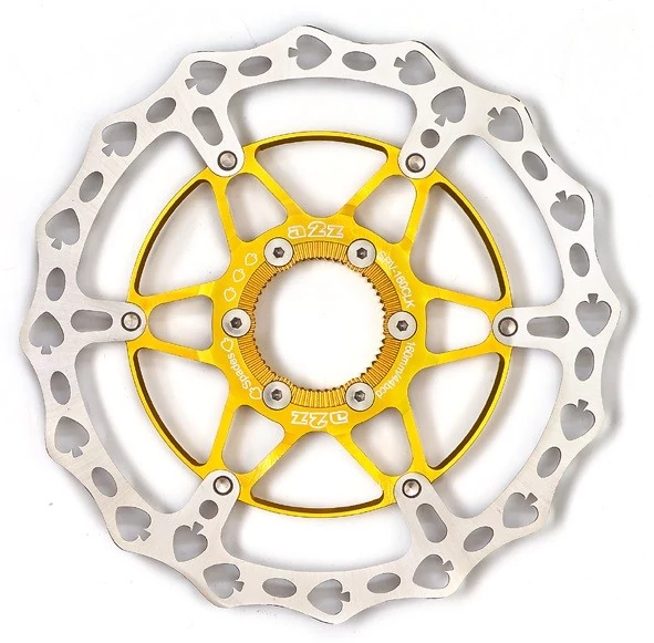 a2Z Teppan Yaki SPV alu küllős féktárcsa, Centerlock, 160 mm, arany színű