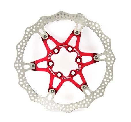 a2Z ATD alu küllős féktárcsa, 6 csavaros, 180 mm, piros