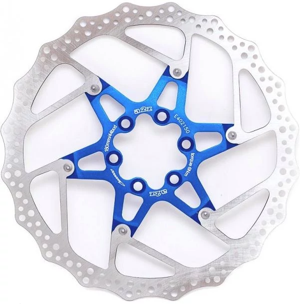 a2Z ATD alu küllős féktárcsa, 6 csavaros, 180 mm, kék