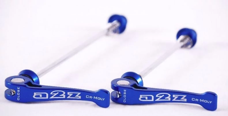 a2Z Cro-mo első és hátsó gyorszár szett, kék