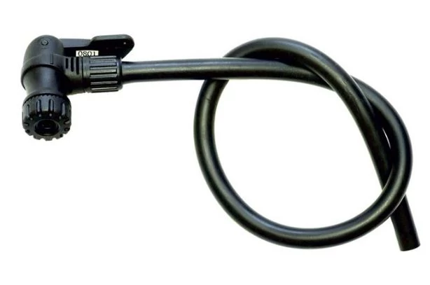 Bikefun pumpacső Thumblock pumpafejjel, minden szeleptípushoz, fekete