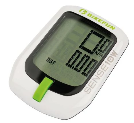 Bikefun Sense 10W vezeték nélküli kerékpáros komputer, fehér