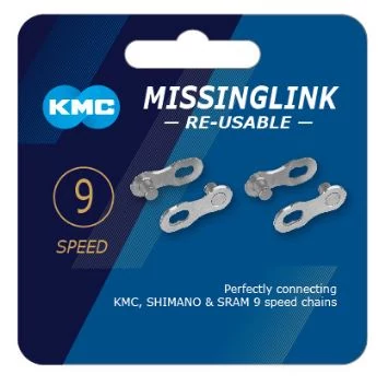 KMC Missing Link lánc patentszem,  9s, 2 pár