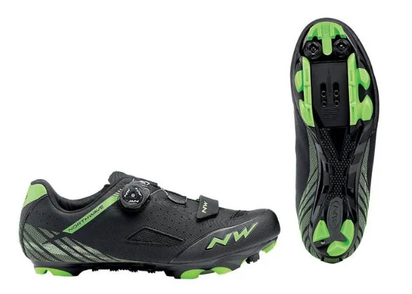 Northwave MTB Origin kerékpáros SPD cipő, fekete-neon sárga, 47-es