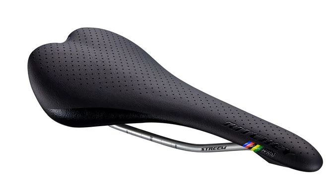 Ritchey WCS Streem sport nyereg, 278x145 mm, titán sínnel, 200g, fekete
