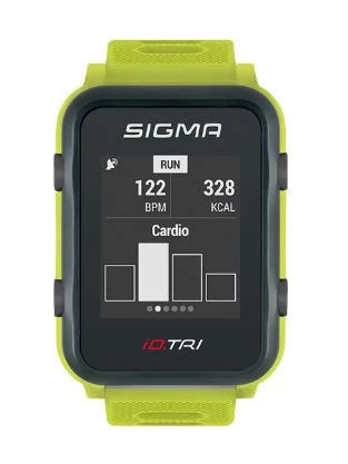 Sigma Sport iD.TRI sport karóra, GPS, pulzusmérés, zöld