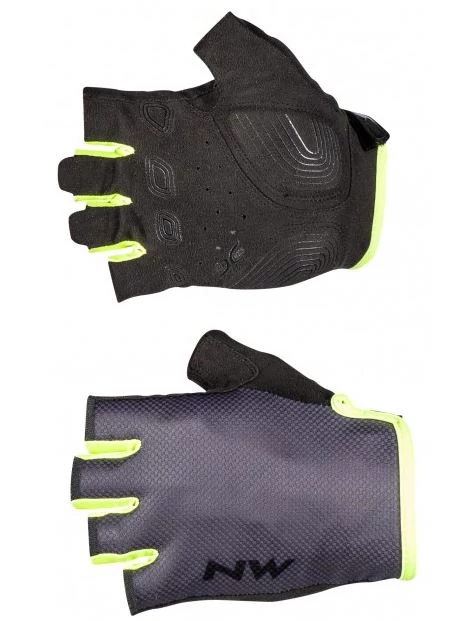 Northwave Active rövid ujjú kesztyű, szürke-neon sárga, XXL-es méret