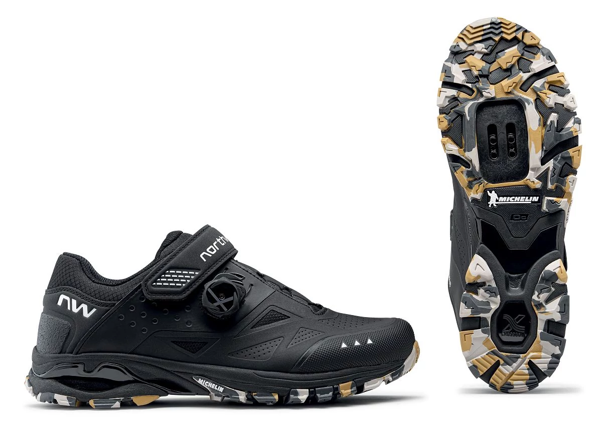 Northwave All Terrain Spider Plus 3 kerékpáros SPD MTB cipő, fekete-camo, 40-es